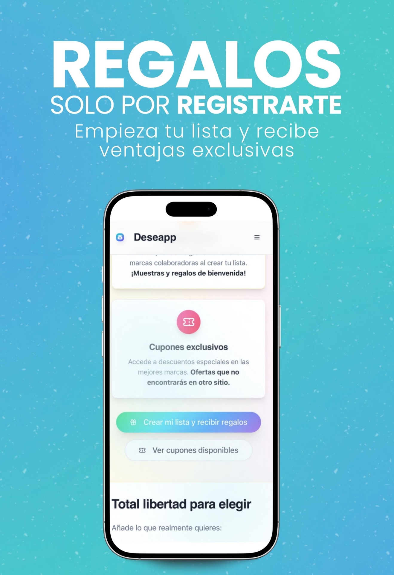 Deseapp - Comparte tu lista con familia y amigos